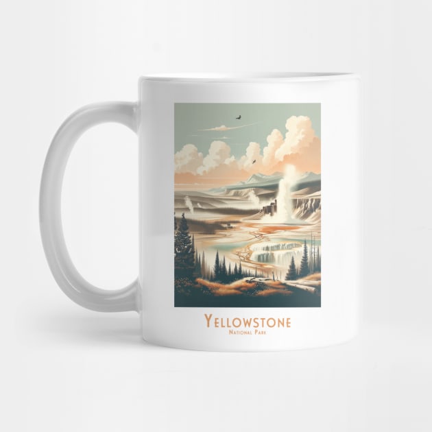 Yellowstone National Park Vintage Travel Poster by POD24